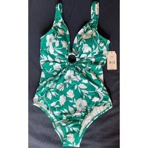 (NWT) Floral Once Piece Swim Suit